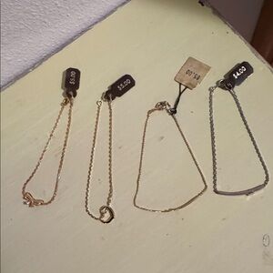 🆕 VTG Gold and Silver Tone Bracelets Set of 4